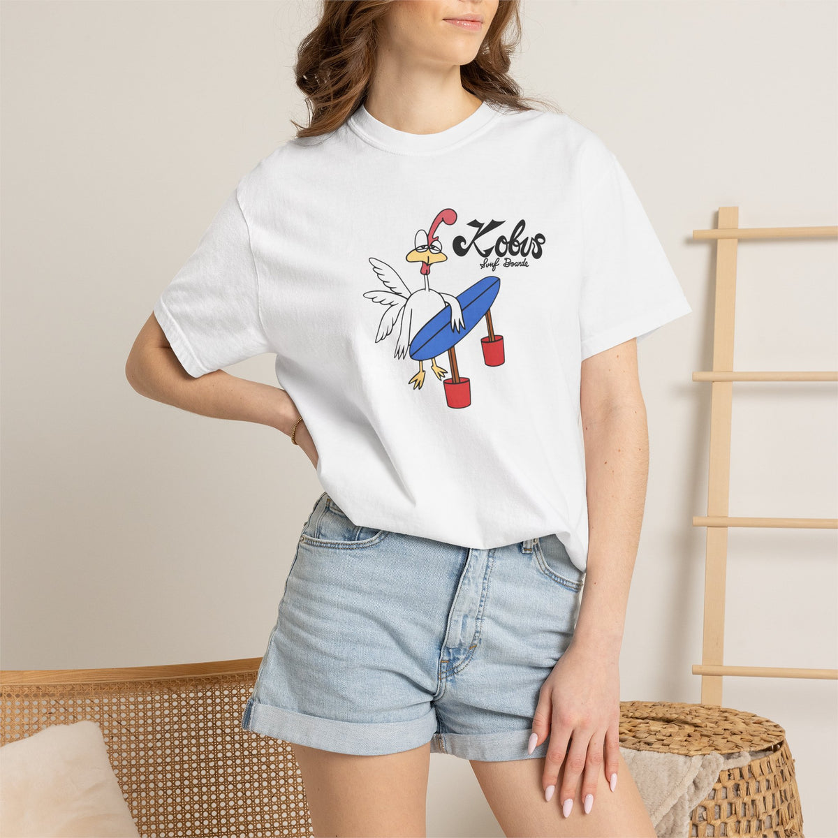 Kobus Surfboards – Surfer Chicken Tee