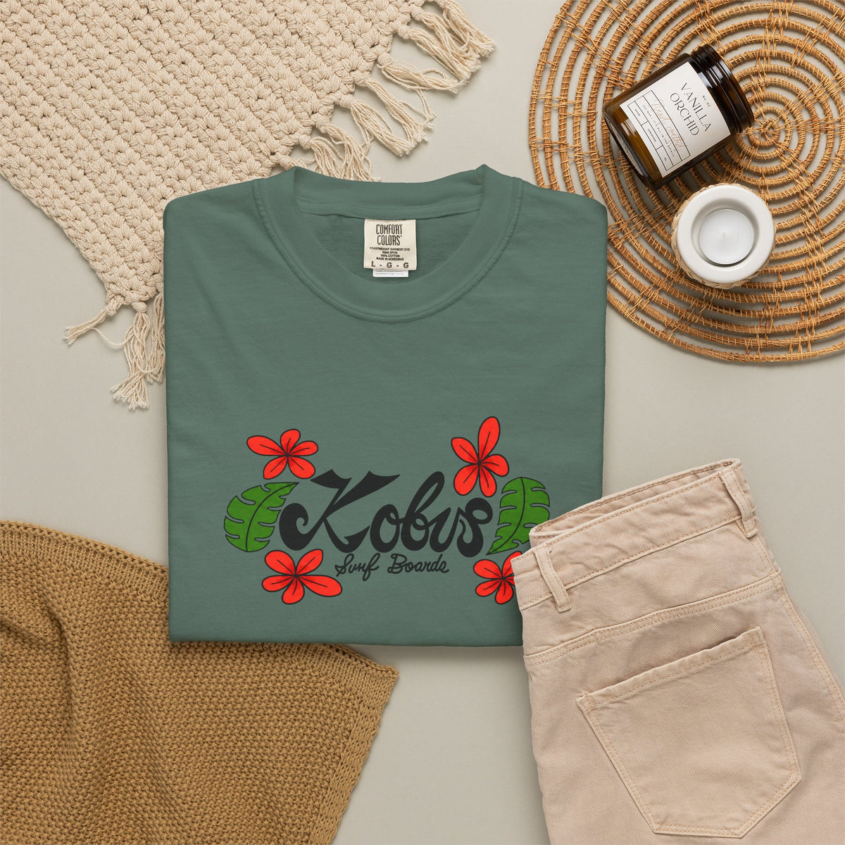 Kobus Surfboards – Floral Tee
