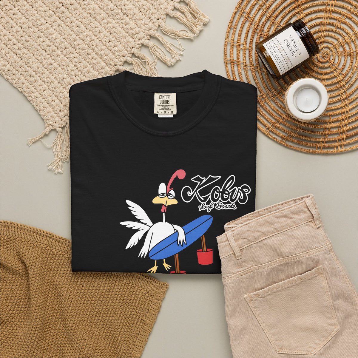 Kobus Surfboards – Surfer Chicken Tee