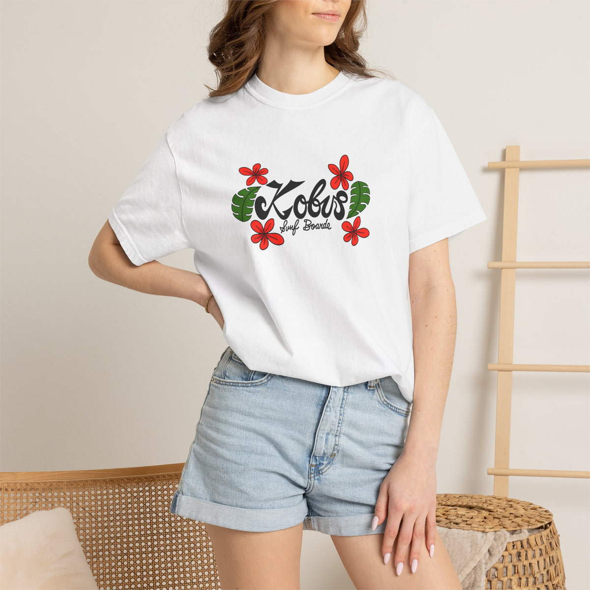 Kobus Surfboards – Floral Tee